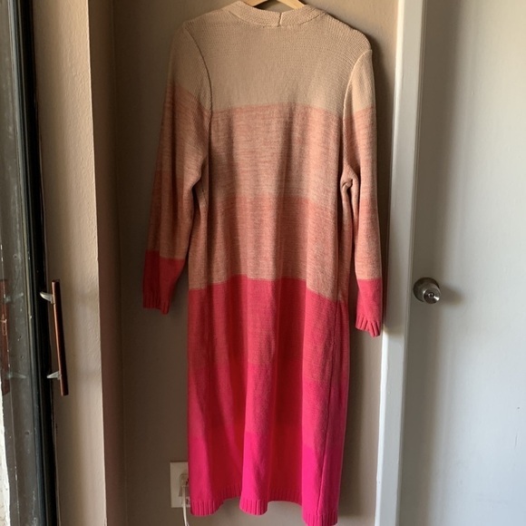 TORRID Gradient Pink Long Sleeve Duster Cardigan - Picture 12 of 12